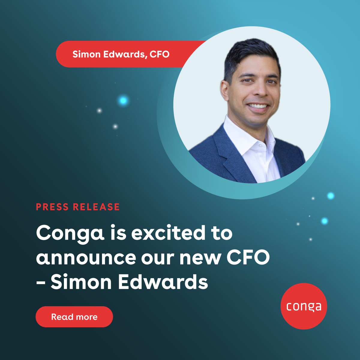 Conga Names Simon Edwards Chief Financial Officer