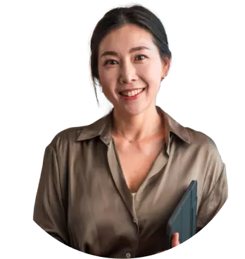 Woman smiling