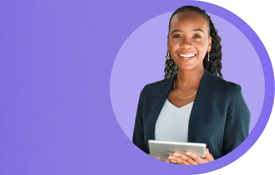 Woman on tablet