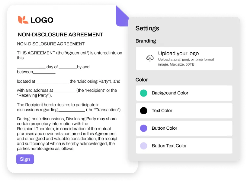 Branded esignature illustration