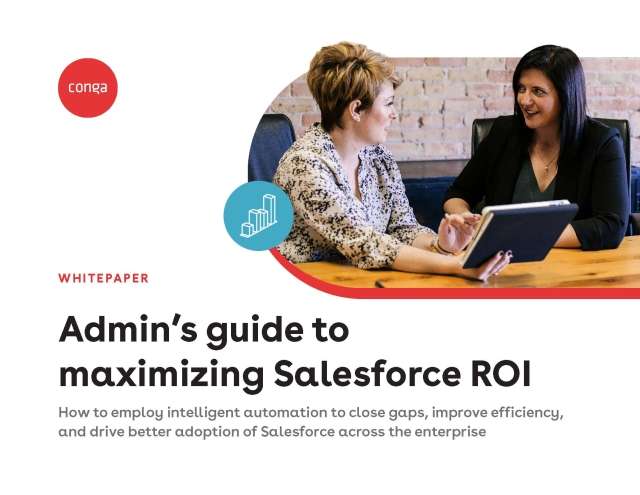Cover of "Admin's guide to maximizing Salesforce ROI"