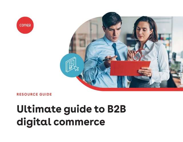 Cover of "Ultimate guide to B2B digital commerce"