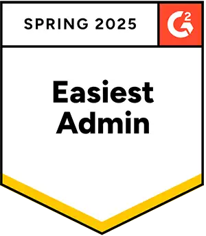 G2 Easiest Admin badge