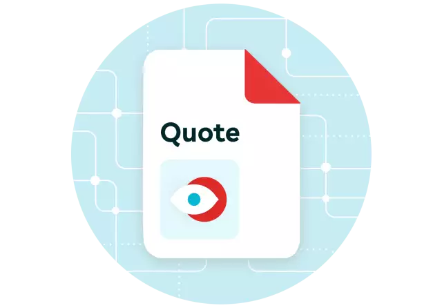 Illustration of a quote with AI insights