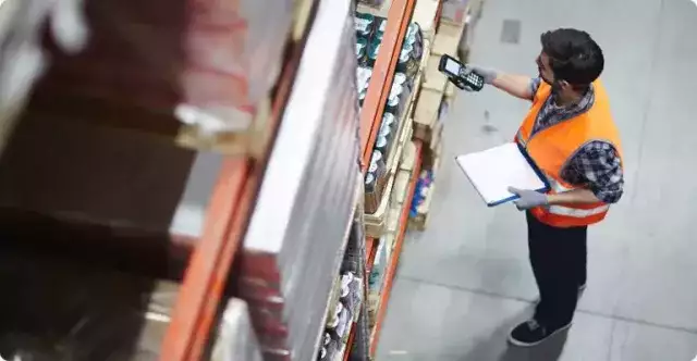 Worker in factory
