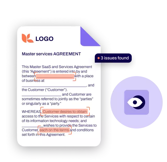 Redline contracts with Conga Contract AI