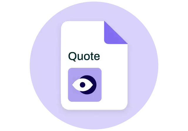Illustration of a quote with AI insights