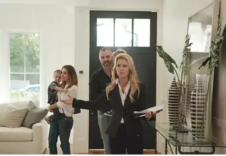 Family in home