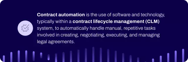 Definition of contract automation.