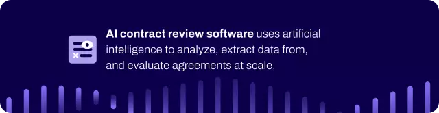 Definition of AI contract review software.