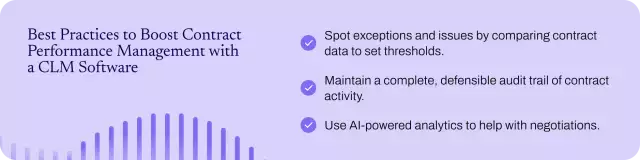 Best practices to improve contract lifecycle management performance with CLM software.