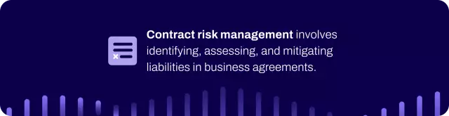 Contract risk management definition.