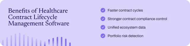 Healthcare contract management software benefits. 