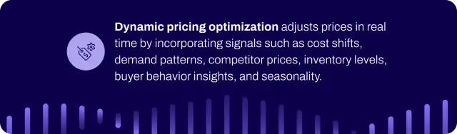 Dynamic pricing optimization definition.