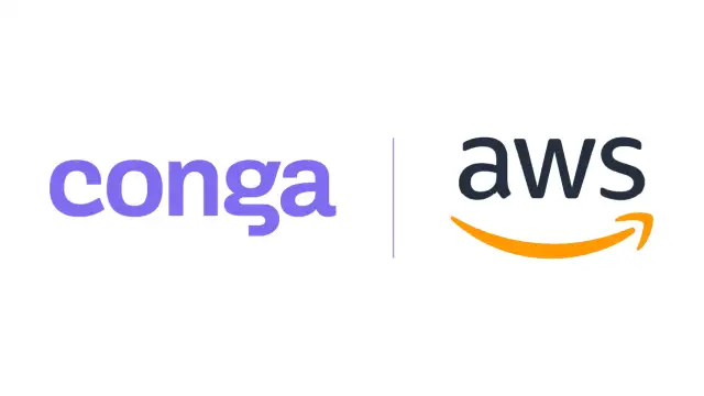 Conga + AWS logos