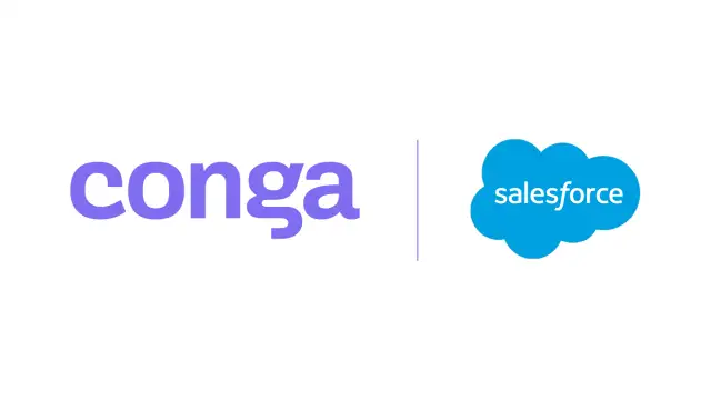 Conga and Salesforce logos