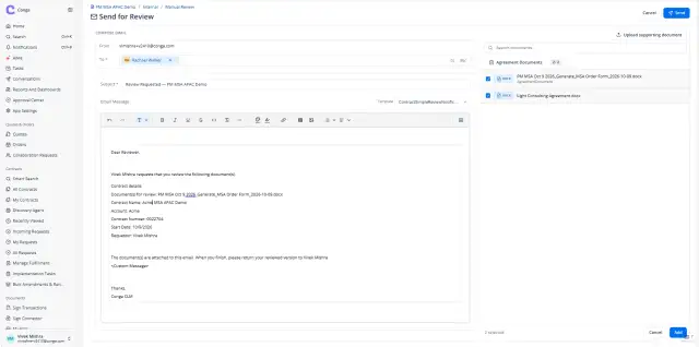 Streamlined contract review 