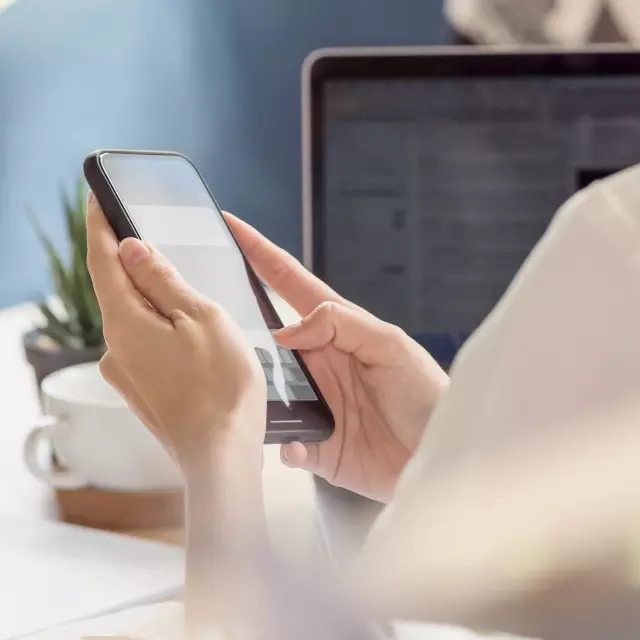 Woman on cell phone