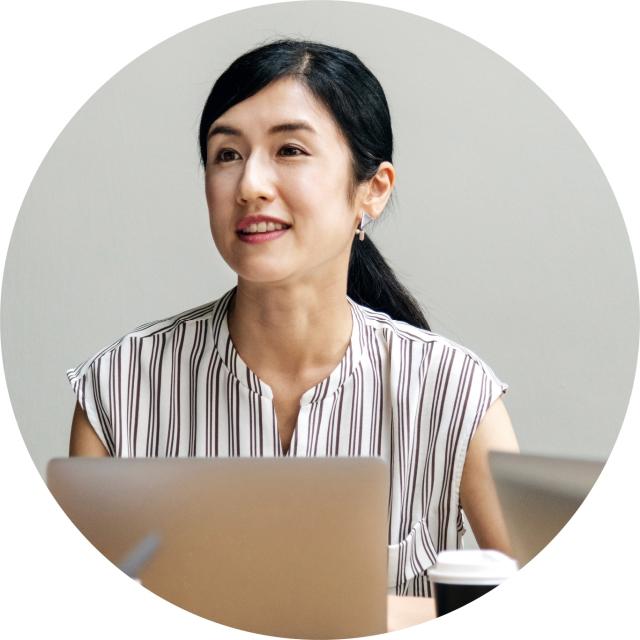 Woman managing contracts with Conga