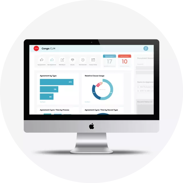 Conga CLM Product Screen