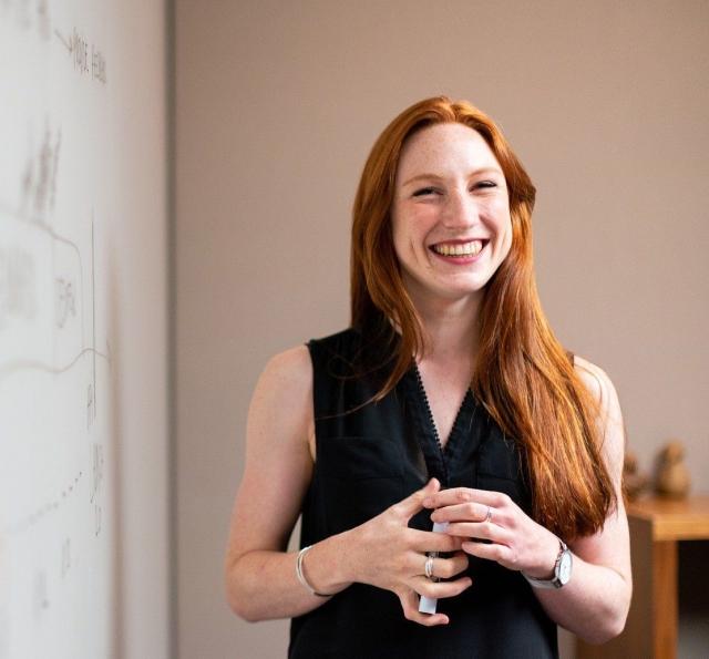 Woman smiling