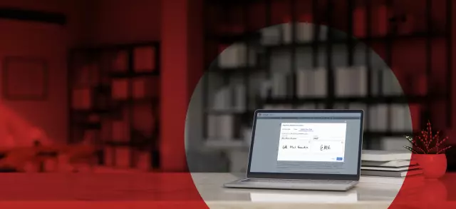 Laptop with Conga Sign open