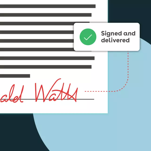 Electronic signature graphic