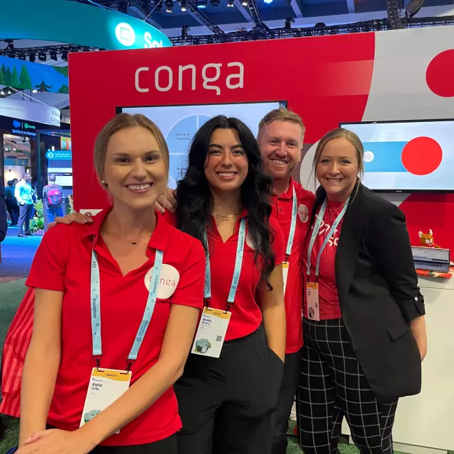 Conga employees at Dreamforce