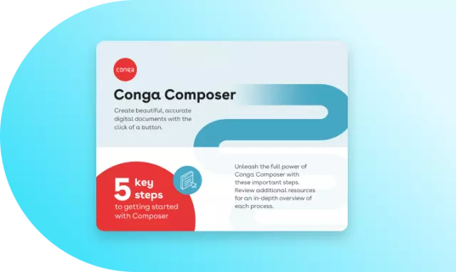 5 steps to getting started with Conga Composer infographic teaser