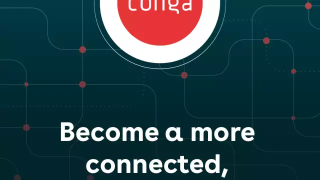 Conga logo and the text "Become a more connected, intelligent business