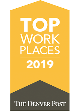 Denver Top Places to Work 2019 Award logo for Conga Newsroom