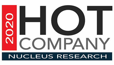 2020 Hot Company Nucleus Research award logo