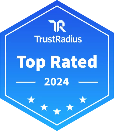 TrustRadius Top Rated 2024 badge