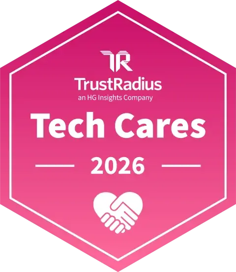 TrustRadius Tech Cares 2026 Badge