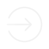 Arrow running through circle icon