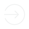 Arrow running through circle icon