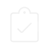 Clip board with check mark icon