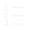 Numbers 1, 2, and 3 icon