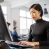 Woman working in office