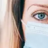 Patient wearing mask